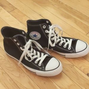 New high top Converse, black size 10